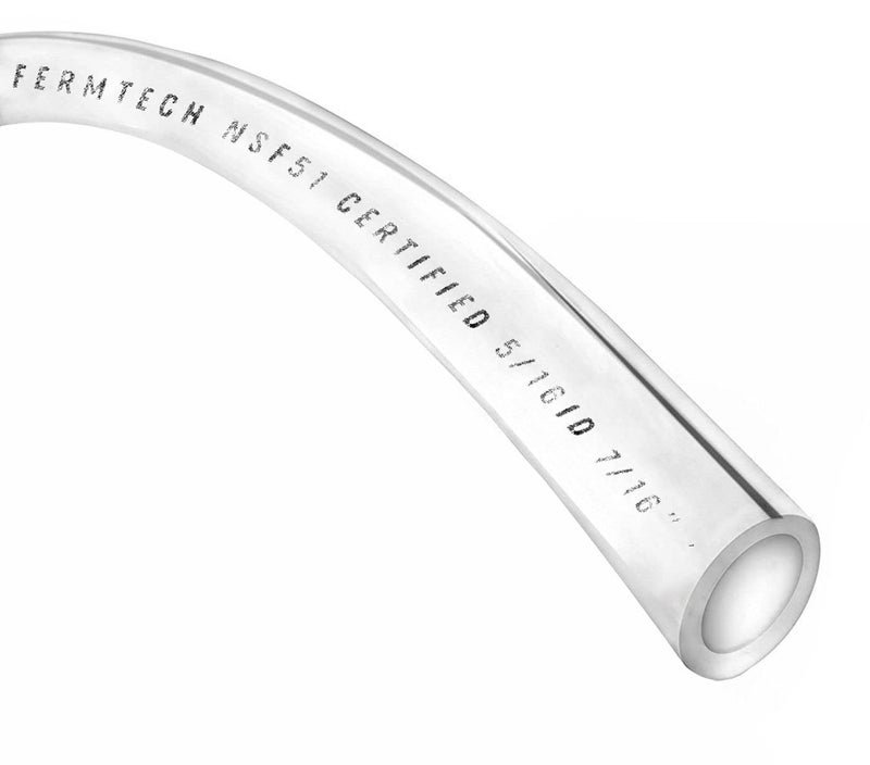 Fermtech Food Grade Vinyl Tubing - 10 feet 5/16 ID - 7/16 OD, Clear - Image 1
