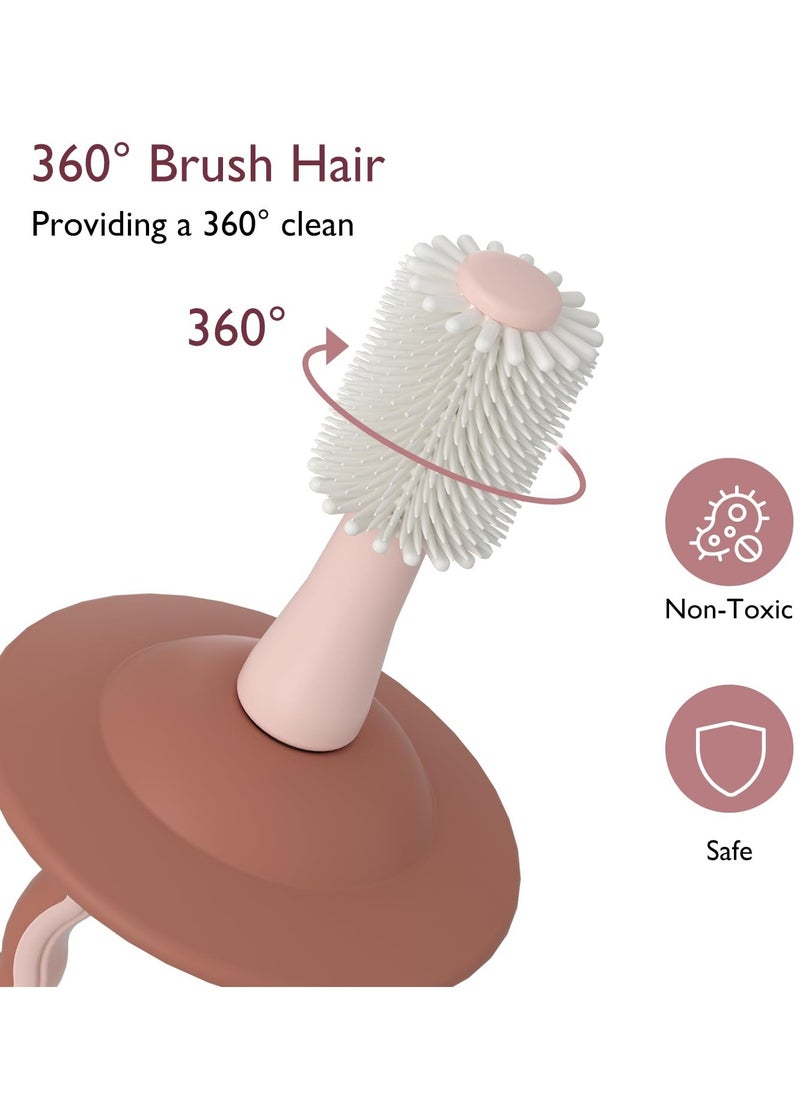 Momcozy - Baby Toothbrush, Toddler Toothbrush 1-2, Infant Toothbrush, Baby Toothbrush 6 to 12 Months and up, Oral Cleaner, Baby Tongue Cleaner - Image 1