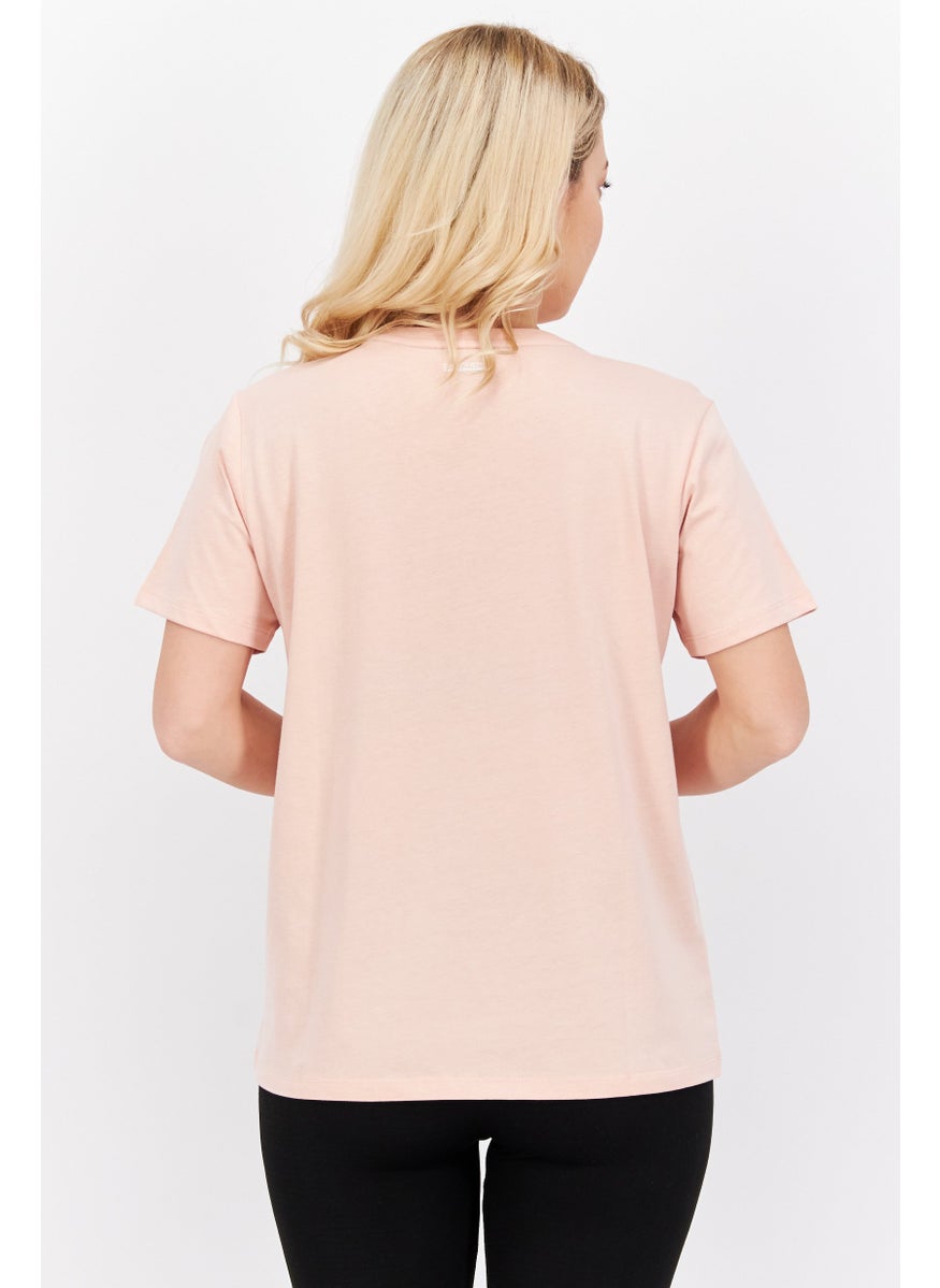SKECHERS Women Sportwear Fit Brand Logo Training T-Shirt, Pink  - Image 2