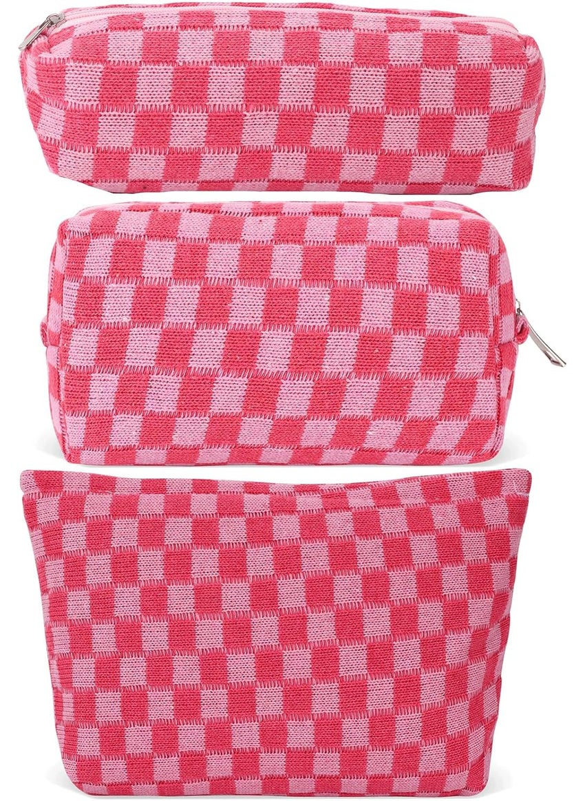 Lydztion LYDZTION Makeup Bag Cosmetic Bag for Women,1Pcs Large Capacity Makeup Bags and 1Pcs Pencil Case Makeup Brushes Storage Bag Travel Toiletry Bag Organizer 