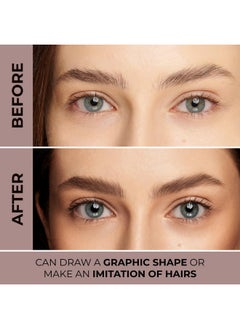 LAMEL LAMEL Brow Bar Professional Eyebrow Palette - Define, Fill and Shape Brows, Long-lasting, Easy to Blend, Customizable Looks, 401-4.5g/ 0.15oz. (Mid Brown)  - Image 4