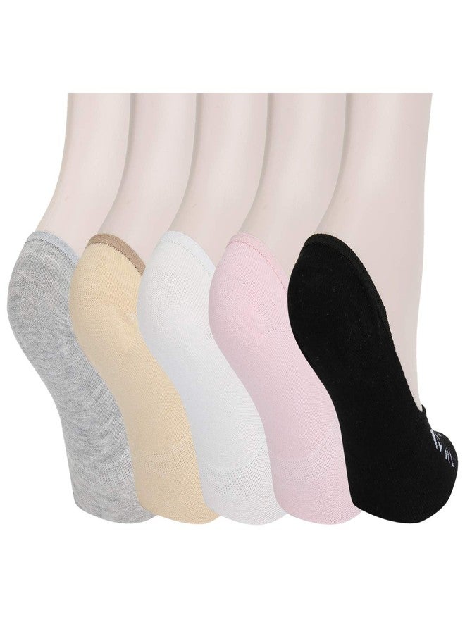 Benefeet Sox جوارب نسائية مرحة ولطيفة، قصيرة، بتصميم قطة كرتونية، بطانة مانعة للانزلاق، عبوة من 5 قطع، بتصميم قطة - Image 2