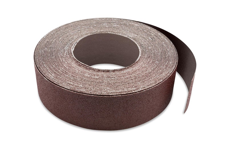 Red Label Abrasives شريط صنفرة خشب 3 بوصة × 70 قدم 80 حبيبة من ريد ليبل أبرسيفز - Image 1