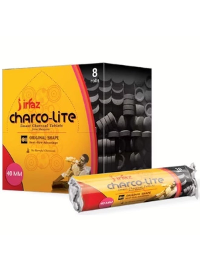 متجر دولال للعطور ذ.م.م فحم إرفاز تشاركو لايت سريع الاشتعال، 80 قطعة - 40 مم - Image 3