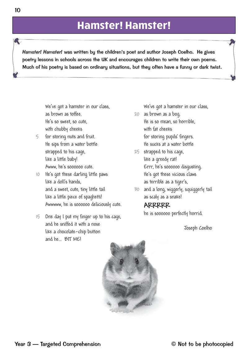 KS2 English Year 3 Reading Comprehension Targeted Question Book - Book 2 (with Answers) - Image 3