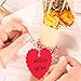 TrlaFy 100PCs Valentine Gift Tags Heart Kraft Paper Gift Tags with String for Wedding Party Gift Wrapping Hang Label - Image 4