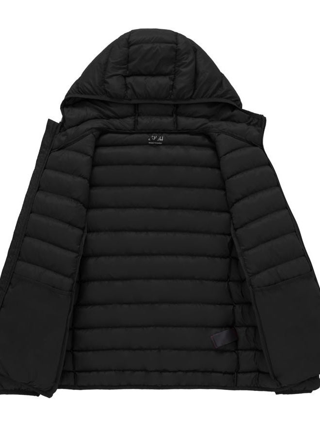 ZSHOW (Large, Black) - ZSHOW Women's Hooded Down Jackets Light Weight Packable Puffer Down Coats - Image 4