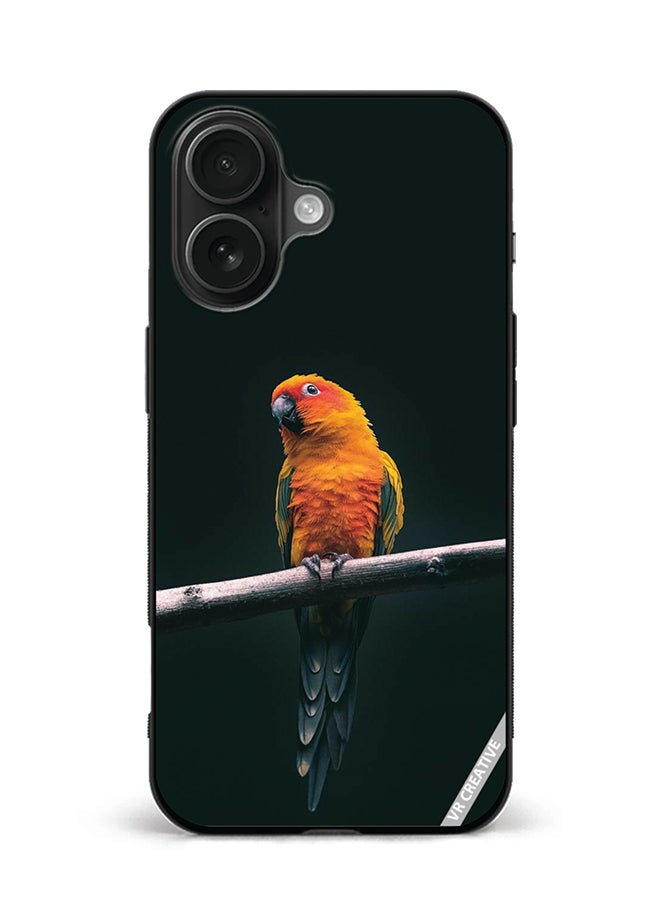 Protective Case Cover For Apple iPhone 16 Bird Design Multicolour