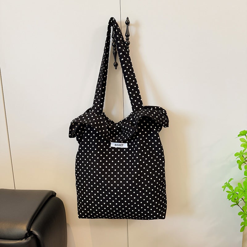 Casual Large-Capacity Tote Bag Women'S Shoulder Bag College Student Nylon Cloth Commuter Bag Versatile - Image 2