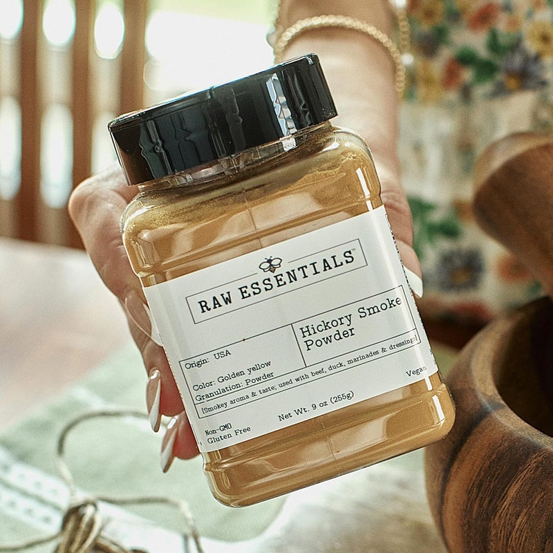 Raw Essentials Hickory Smoke Powder - 9 Ounce Bottle for Smoky Flavor in Sauces, Marinades, and Dressings - Image 4