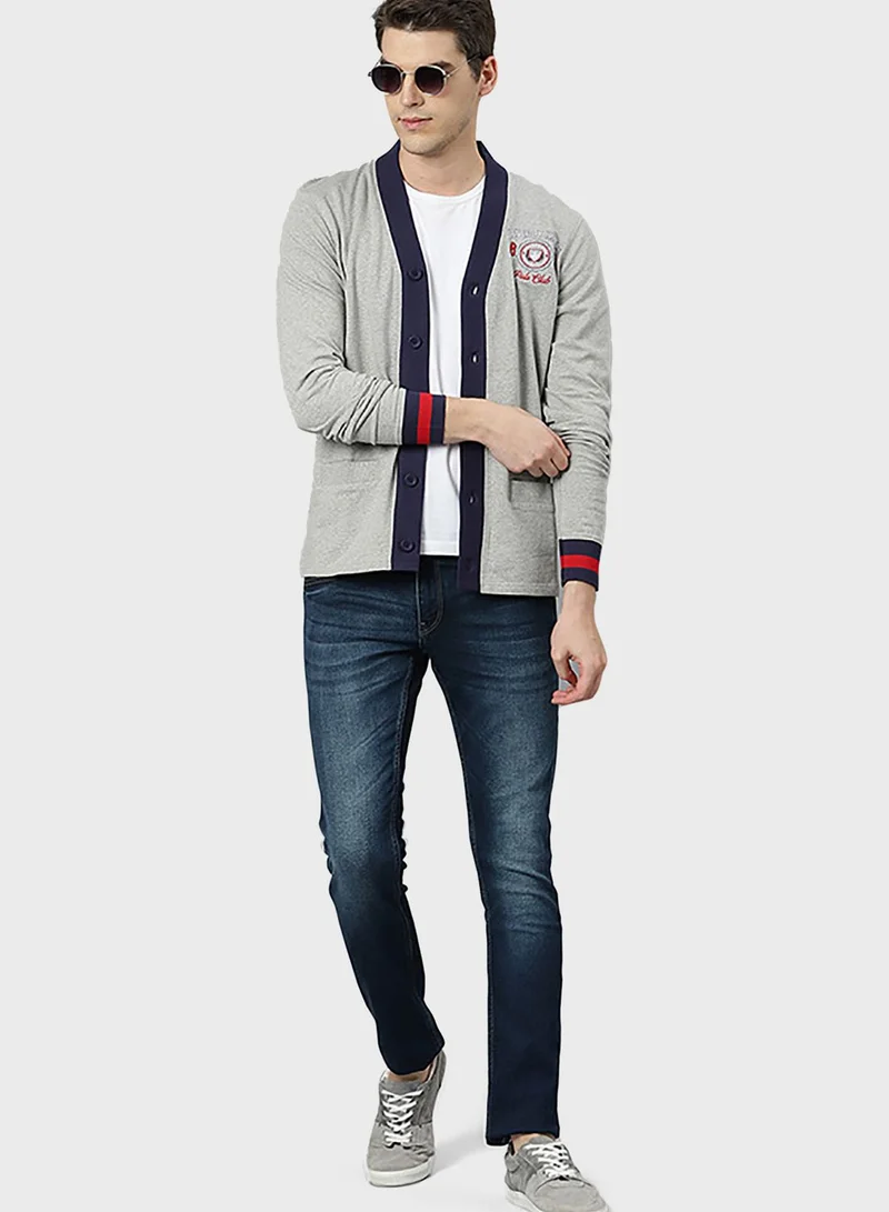bhpoloclub Logo Button Cardigan