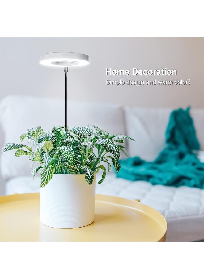 قطعتان من مصابيح النمو، مصباح LED كامل الطيف للنباتات الداخلية، مصباح نمو قابل لتعديل الارتفاع مع خاصية التشغيل التلقائي، 4 مستويات سطوع قابلة للتعتيم، مثالي للنباتات الصغيرة - Image 4