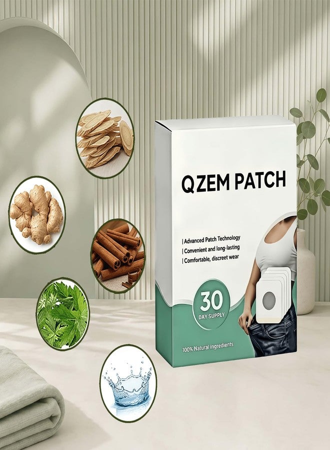 لاصقة الجسم OLEVRALIS NewQZEM، مريحة وغير مرئية، مناسبة لجميع أنواع البشرة. للرجال والنساء، تكفي لمدة 30 يومًا (30 قطعة). - Image 3