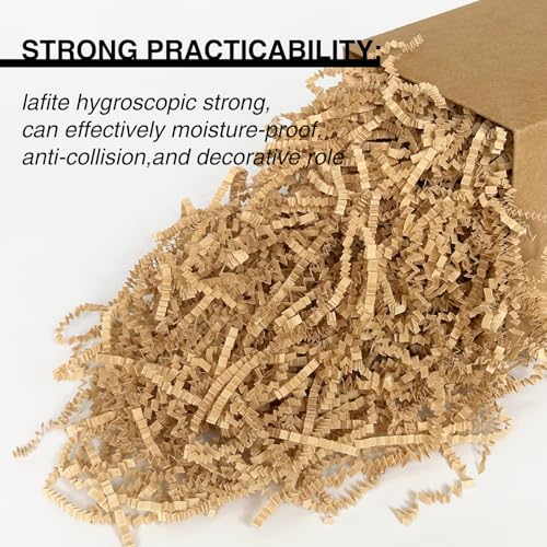 Corlcol 1LB Crinkle Cut Paper Shred Filler for Gift Box Bag and Basket On Holidays (Kraft Brown) - Image 4