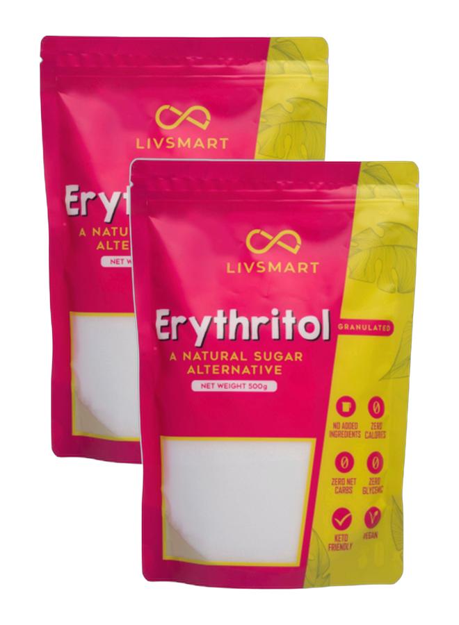 LIVSMART Organic Erythritol Sweetener 500g, Pack of 2 - Image 1