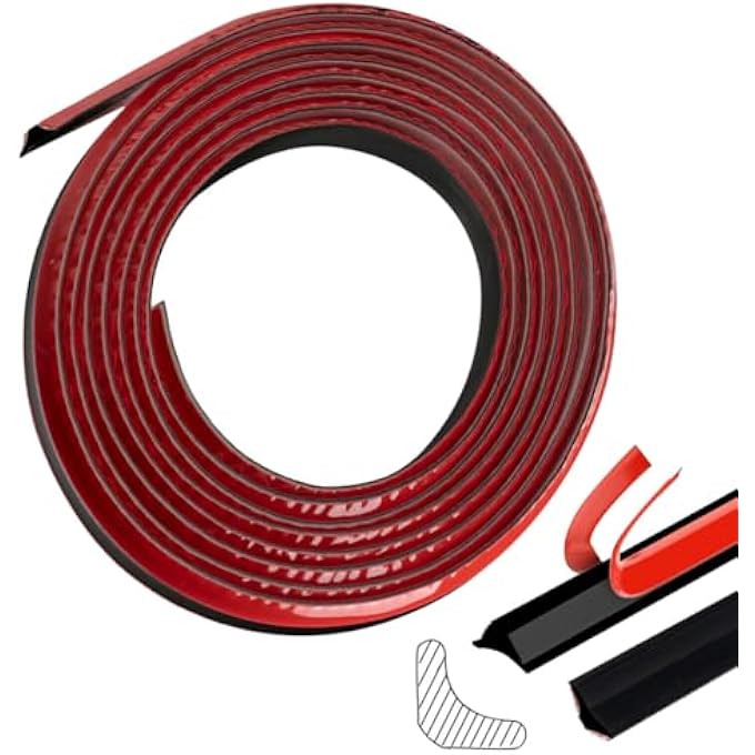 BLACK QUADRANT TRIM,SKIRTING BOARD,CAULK STRIP MOULDING TRIM,PEEL AND STICK TRIM,SEAM WALL STICKER,FLEXIBLE MOLDING & WALL TRIM FOR CEILING/CORNER/FURNITURE/HOME DECORATION (0.8CM*10M/0.31IN*32.8FT) - Image 1