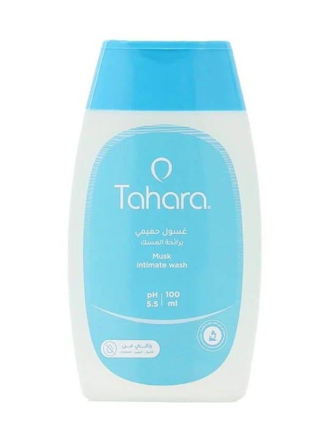 طهارة فوط صحية من قطن عضوي للطبقة العليا ماكسي سميك طويل - كبير 30 حبة وغسول حميمي براحة المسك 100 مل - Image 3