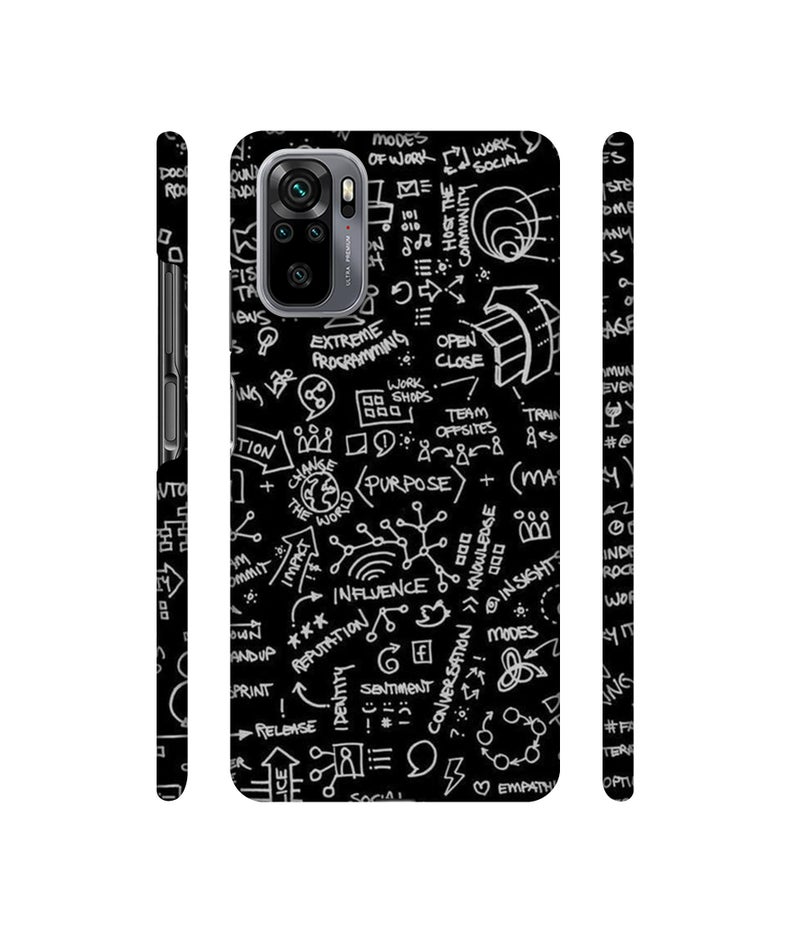 Casotec Plastic Formulas Design 3D Printed Hard Back Cover for Mi Redmi Note 10 / Note 10S - Image 2