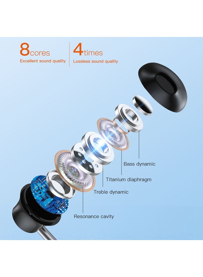 TOTU EP-3 In-Ear Wired Earphone Cable Length:1.2m, Plug Type:USB-C / Type-C(Black) - Image 4