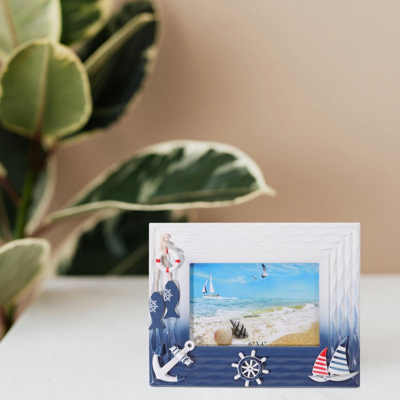 Nautical Style Picture Frame Rustic Photo Frame Desktop Display Picture Frame - Image 4