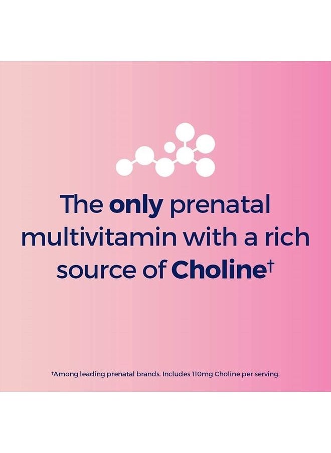 ONE A DAY - One A Day Womens Prenatal Advanced Complete Multivitamin with Brain Support* with Choline, Folic Acid, Omega-3 DHA & Iron for Pre, During and Post Pregnancy, 30+30 Count (60 Count Total Set) - Image 1