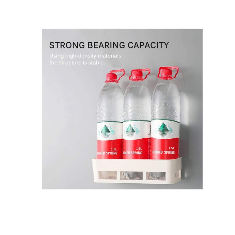 Zikra Self Adhesive Bathroom Shelf, Wall Mounted Storage Organizer, No Drilling Shower Caddy, Kitchen Storage Basket, Rack Shelves for Bathroom Kitchen 2 Pcs White Green - Image 4