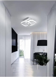 XiuWoo Acrylic LED Ceiling Lamp Double Square/22W/3 Colors for Bedroom Living Room Hallway Kitchen  - Image 2