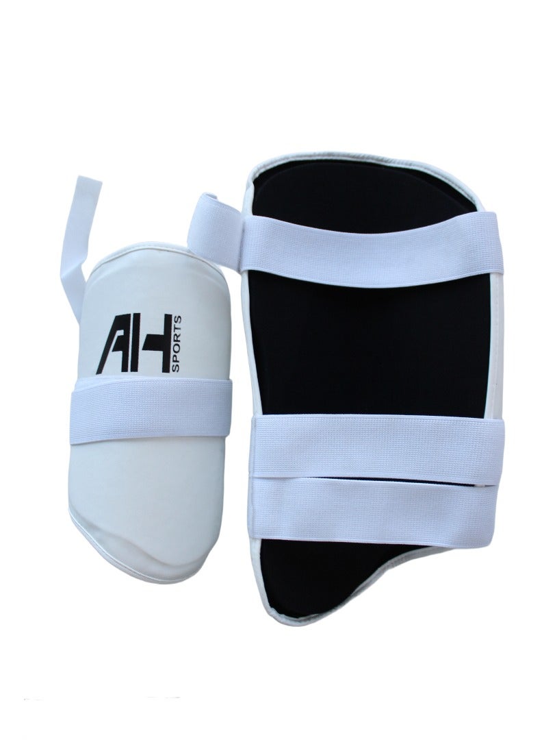 AH Men’s White Professional Cricket Thigh Guard Right Hand Batsman – Large Size Cricket Protection Gear Dual - Image 2