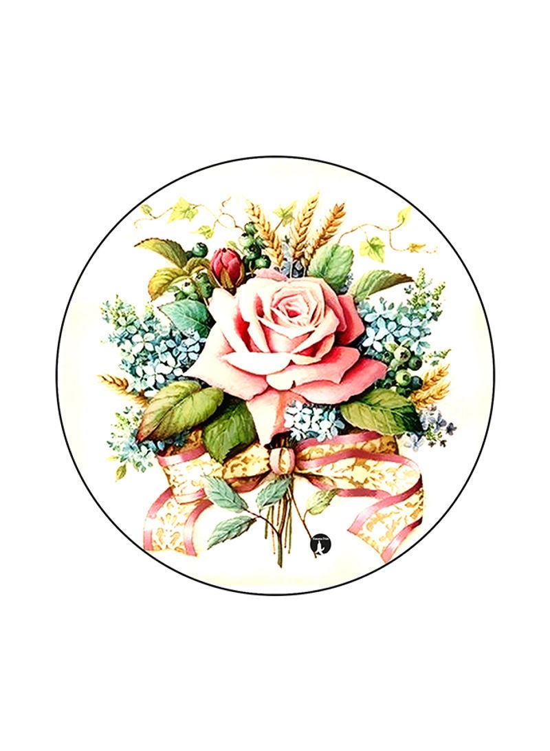 Printed Round Mouse Pad Multicolour