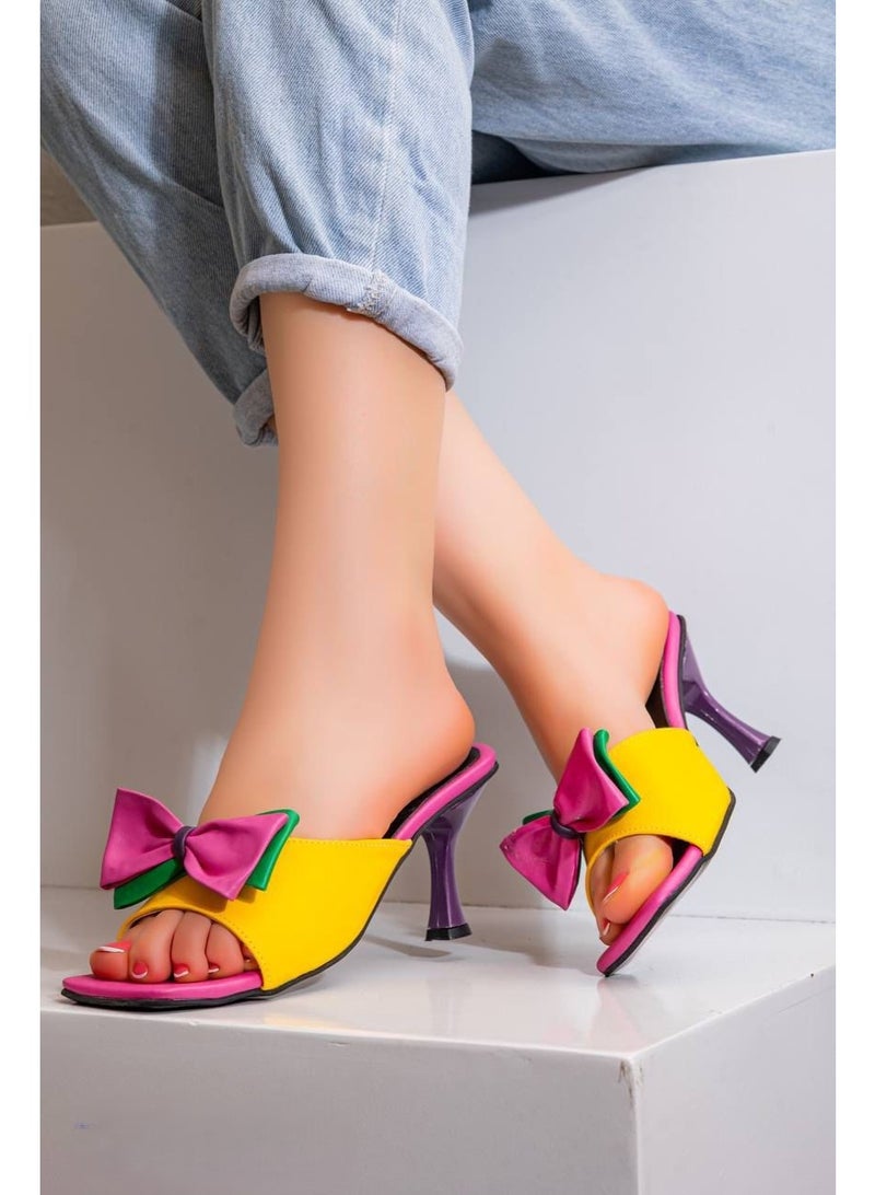 فيبراندا صندل هيلز بكعب بألوان متعدده S-6-متعدد الالوان - Image 2
