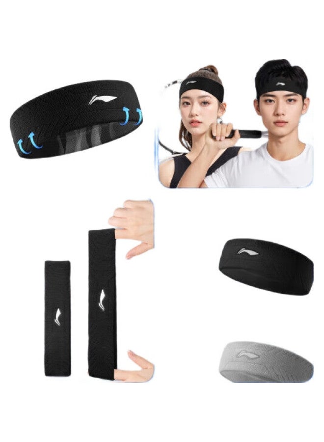 Li-Ning Sweatband For Men, Sports Sweat-Absorbing Headband, Sweat-Guiding Headband, Sweat-Absorbing Running Headband, Hair Tie For Women, Headband For Basketball And Badminton Equipment - Image 2