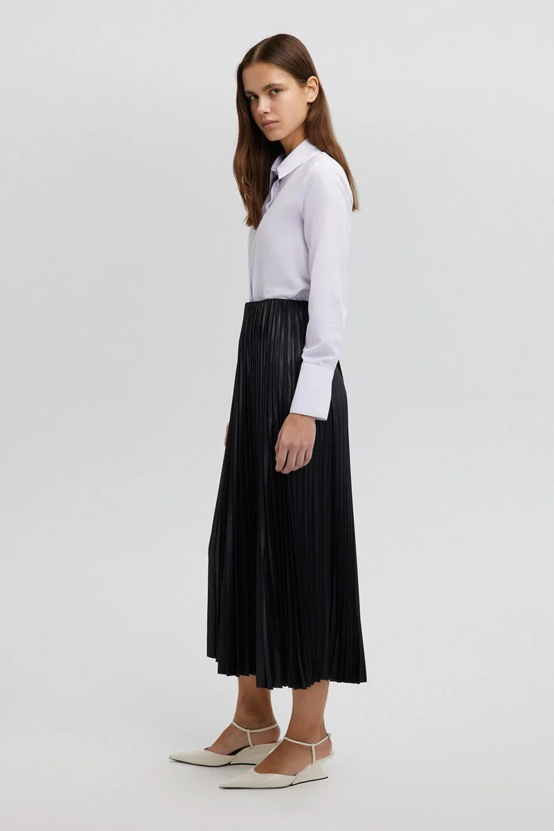 Touche Pleated Skirt