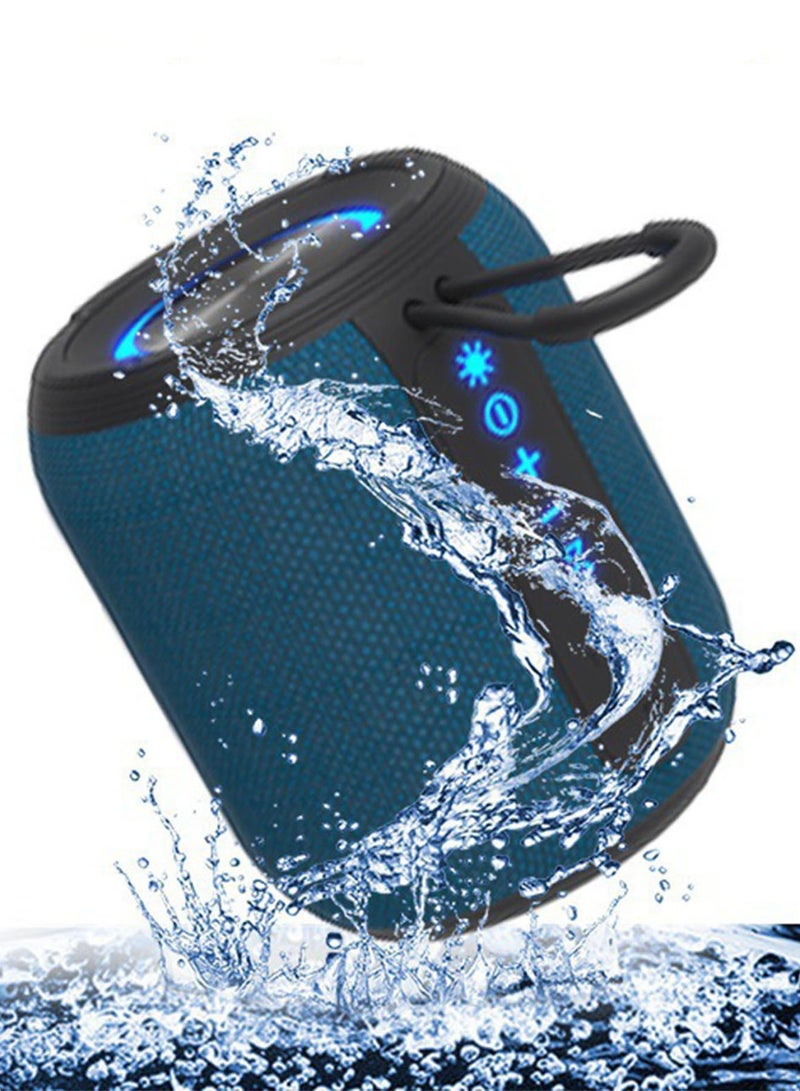 باور_لايف مكبر صوت لاسلكي بتقنية البلوتوث، مقاوم للماء والغبار IP67، مكبر صوت محمول مزود بأضواء، صوت ستيريو عالي 6 وات، بطارية 2000 مللي أمبير/ساعة، وقت تشغيل طوال اليوم للمنزل/الحفلات/الأنشطة الخارجية/الشاطئ - Image 1