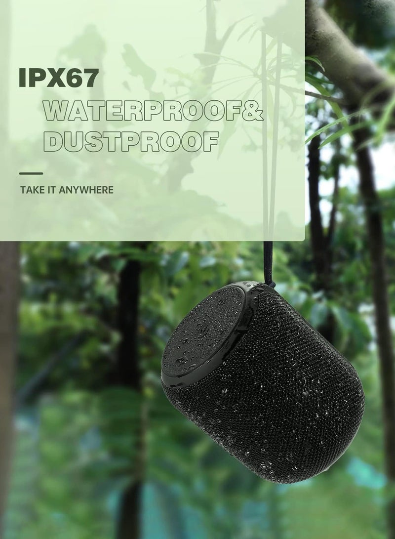 باور_لايف مكبر صوت لاسلكي بتقنية البلوتوث، مقاوم للماء والغبار IP67، مكبر صوت محمول مزود بأضواء، صوت ستيريو عالي 6 وات، بطارية 2000 مللي أمبير/ساعة، وقت تشغيل طوال اليوم للمنزل/الحفلات/الأنشطة الخارجية/الشاطئ - Image 5