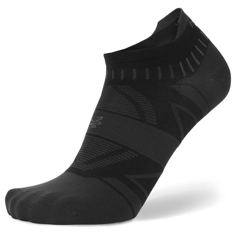 Balega Hidden Dry Moisture Wicking Performance No Show Athletic Running Socks for Men and Women (1 Pair), Black, Medium - Image 1