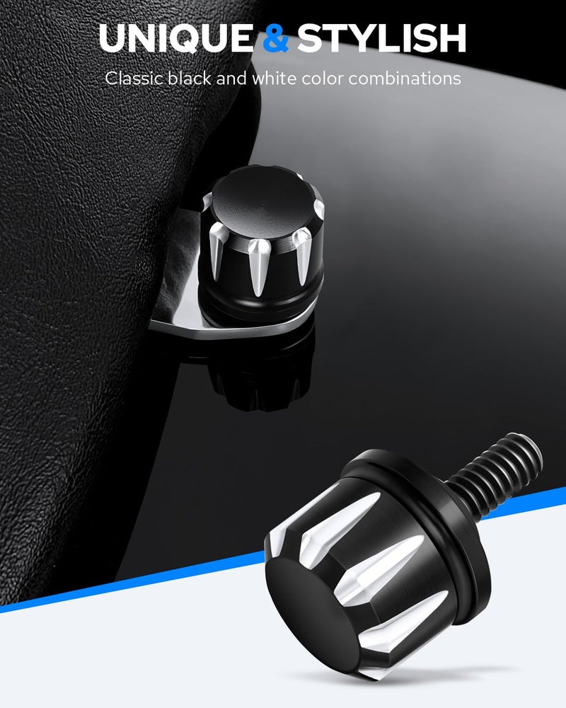 Benlari Black Seat Bolts Fender Mount Screw Compatible for Harley Davidson Touring Sportster Touring Road King Electra Street Glide 1996-2025 - Image 2