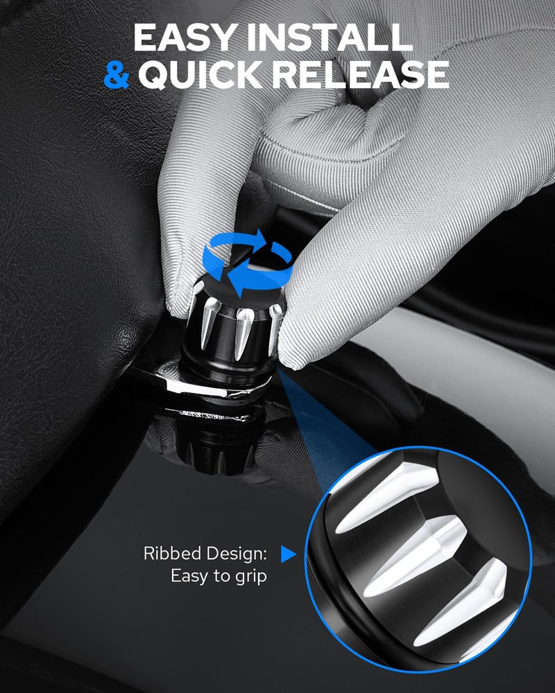 Benlari Black Seat Bolts Fender Mount Screw Compatible for Harley Davidson Touring Sportster Touring Road King Electra Street Glide 1996-2025 - Image 4