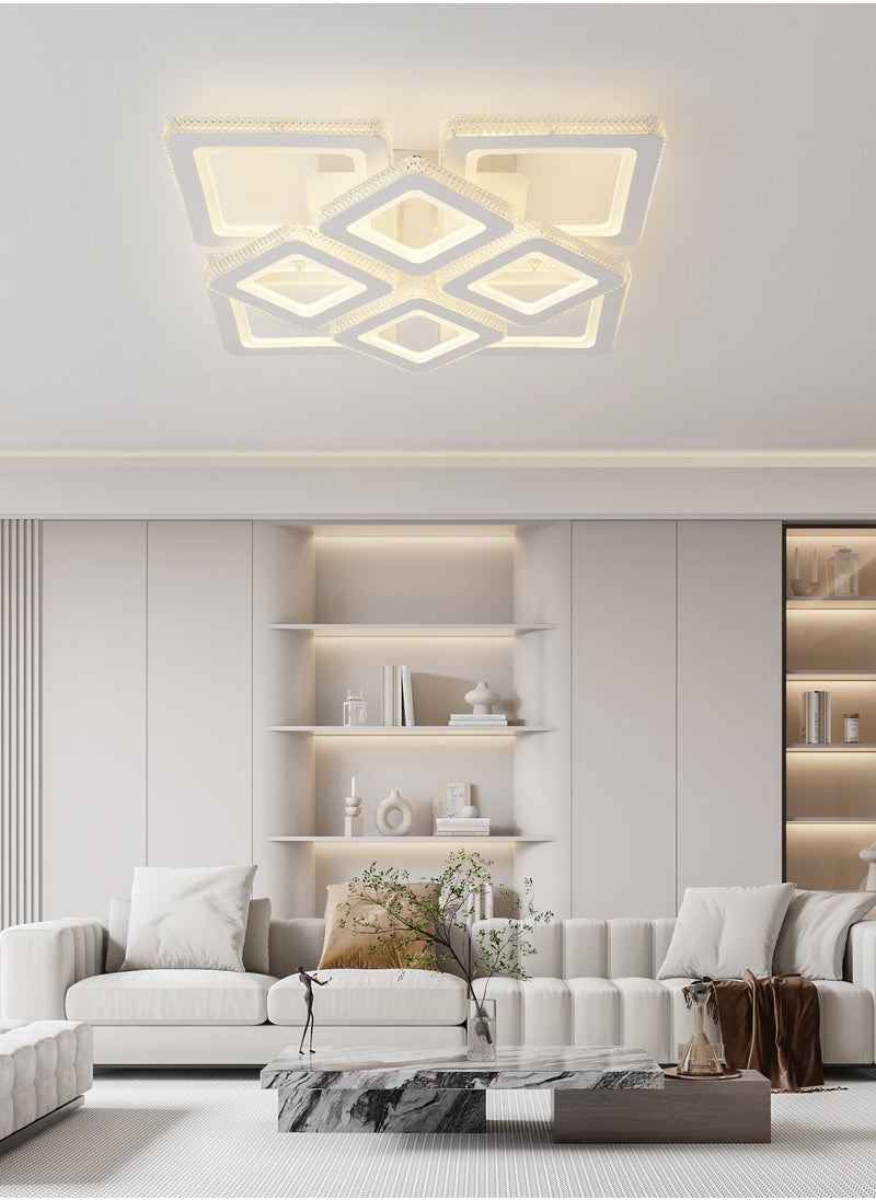 3-Color Square LED Ceiling Light Fixture, Modern LED  White Ceiling Flush Mount Lamp with Remote Control for Bedroom, Living Room, Dining Room, Kitchen, and Library, 100W, 3000K-6000K - pzsku/Z67CABCBC26C7C0A8F0F7Z/45/_/1738600933/d5314d51-ce84-485d-810d-5ac2f76e1ff5