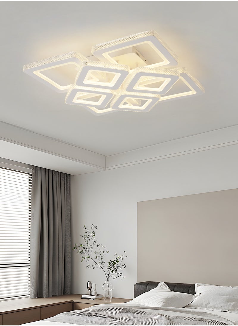 3-Color Square LED Ceiling Light Fixture, Modern LED  White Ceiling Flush Mount Lamp with Remote Control for Bedroom, Living Room, Dining Room, Kitchen, and Library, 100W, 3000K-6000K - pzsku/Z67CABCBC26C7C0A8F0F7Z/45/_/1738600935/6a22a98f-f02c-4888-b2e0-cd2ee42a98aa