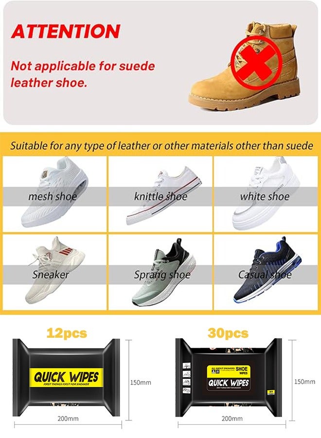 Generic 72pcs Disposable Shoe Cleaner Wipes Sneaker Wipes Quick Remove Dirt Grime Stain for Basketball Shoes Sneakerheads White Shoes Outdoors Travel  - Image 5