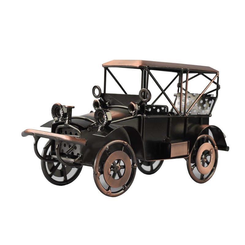 DinQ DinQ Metal Antique Vintage Car Model Home Dcor Handmade Handcrafted Collections Collectible Vehicle Bronze 