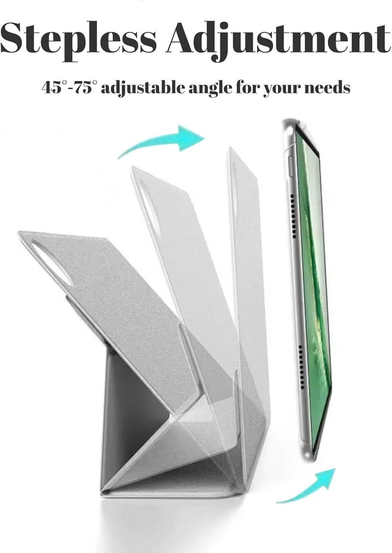 Vurtboly Magnetic Cover Compatible with Honor Magic Pad 2 12.3" 2024 with Pen Holder, Multi-Angle Stand with Detachable Back, Protective Cover Auto Wake/Sleep for Honor Magic Pad 2 12.3" 2024 (Grey) - Image 5