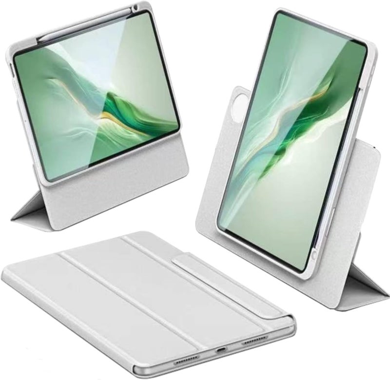 Vurtboly Magnetic Cover Compatible with Honor Magic Pad 2 12.3" 2024 with Pen Holder, Multi-Angle Stand with Detachable Back, Protective Cover Auto Wake/Sleep for Honor Magic Pad 2 12.3" 2024 (Grey) - Image 1