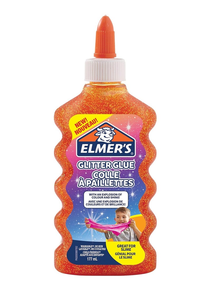 ELMER'S غراء لامع قابل للغسل 177 مل برتقالي - Image 1