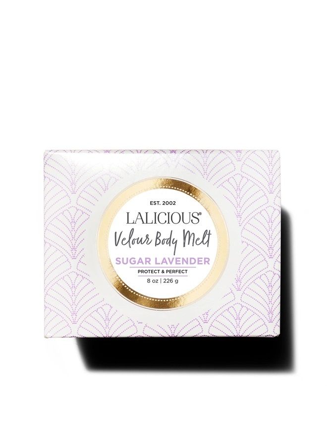 LALICIOUS Sugar Lavender Velour Body Melt - Multitasking Gel-to-Oil Skin Moisturizer with Macadamia Oil & Coconut Oil - Shave Gel, Hair/Scalp/Hand/Foot Mask - Help Prevent Stretch Marks (8oz) - Image 2