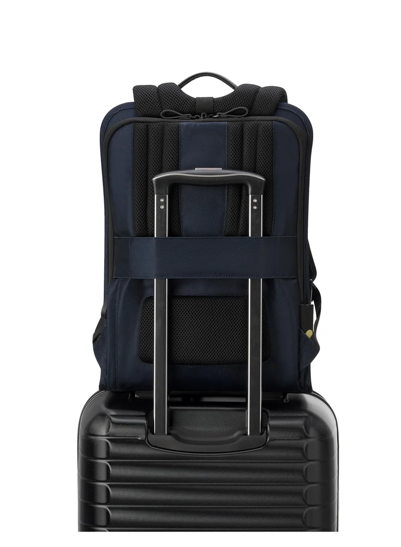 DELSEY Paris Arche 2 Compartment Backpack Laptop Protection 15.6 inch Navy Blue - 00120061002