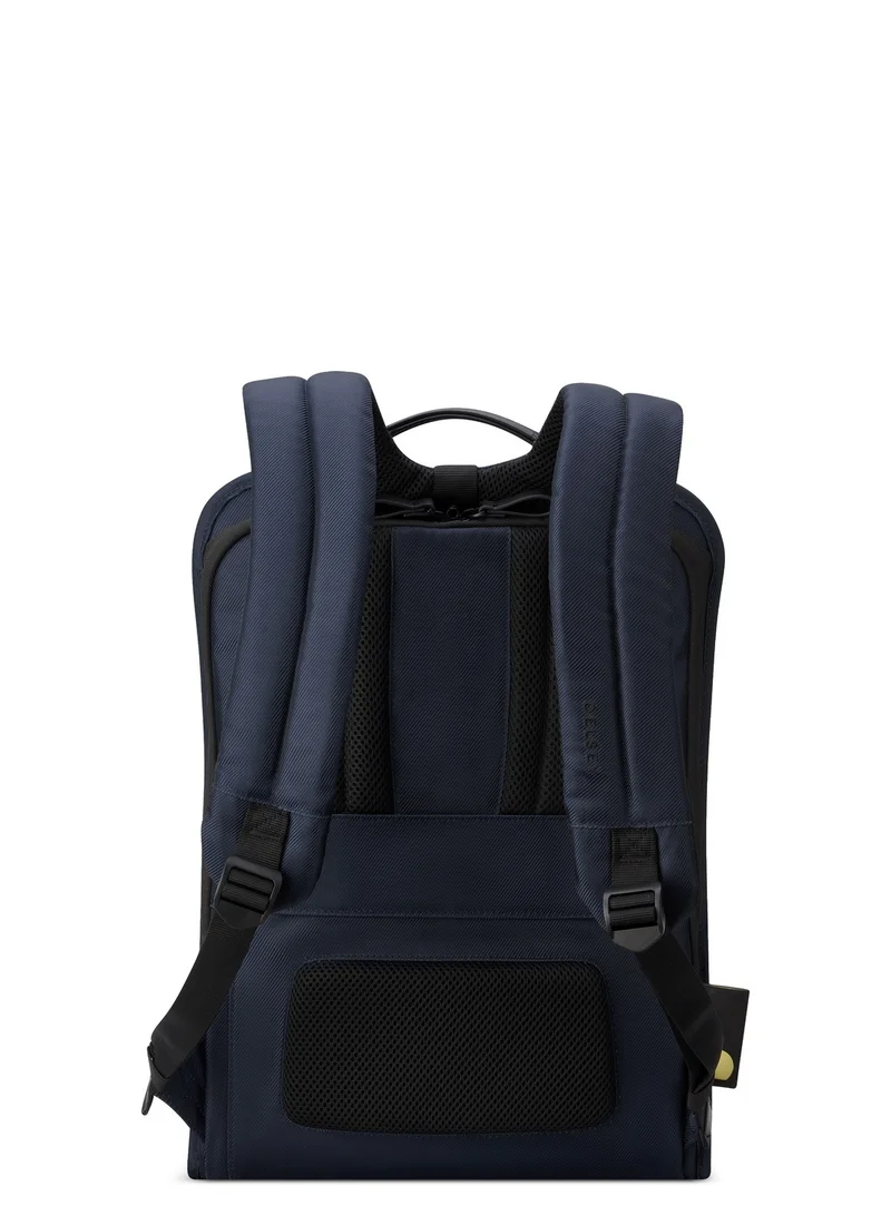 DELSEY Paris Arche 2 Compartment Backpack Laptop Protection 15.6 inch Navy Blue - 00120061002
