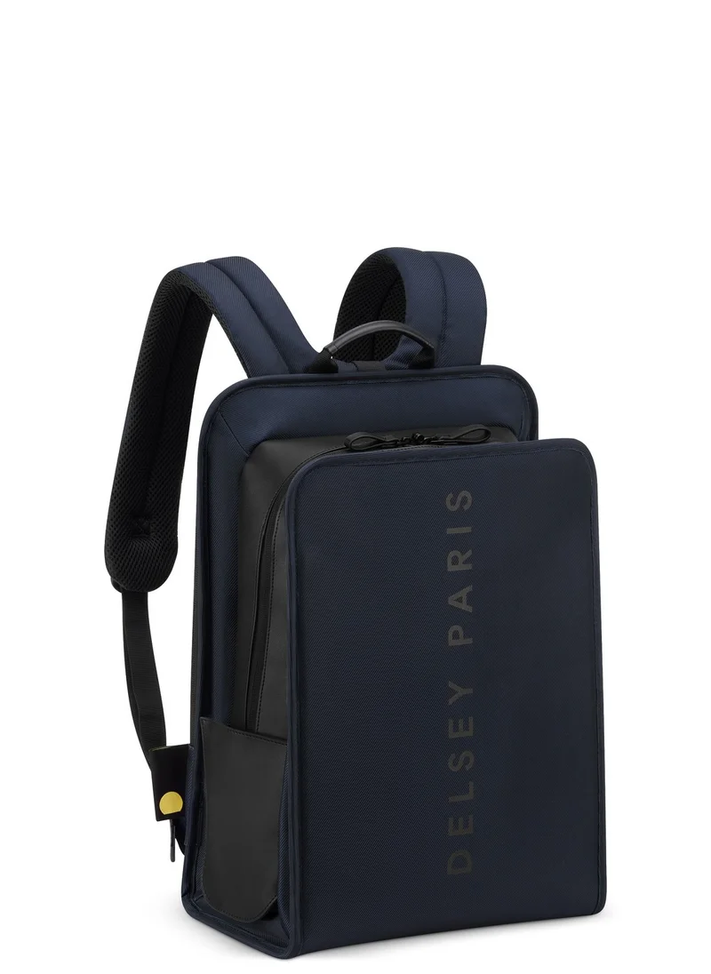 ديلسي _باريس Arche 2 Compartment Backpack Laptop Protection 15.6 inch Navy Blue - 00120061002