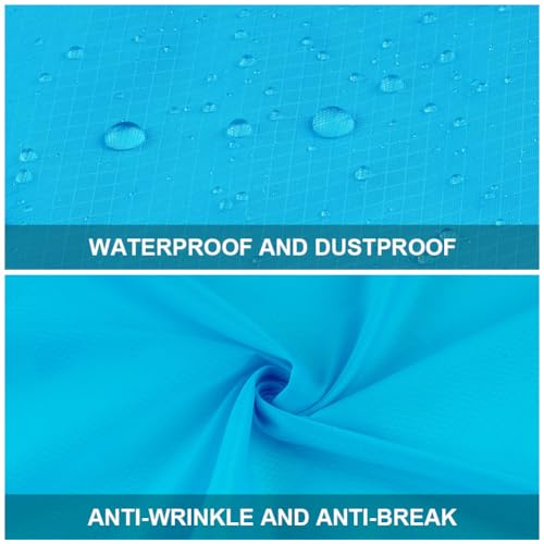 Ainiv Picnic Blanket, Mini Pocket Beach Mat 55.1 x 70.8IN (3-5 People) Foldable, Lightweight Waterproof Sand Free, Foldable Thin Ground Sheet for Outdoor Camping Hiking Travel - with Hand Strap - Image 3
