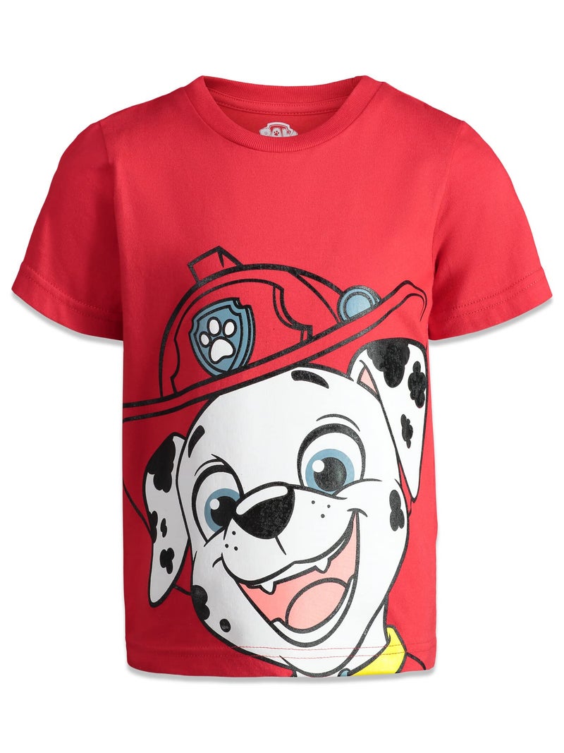 nickelodeon Paw Patrol Nickelodeon Marshall Rubble Rocky Chase Toddler Boys 4 Pack Graphic T-Shirts Chase, Marshall, Rubble & Rocky 3T - Image 3